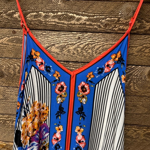 Flying Tomato Floral Stripe Handkerchief Hem Dress – Size Small - Picture 6 of 7